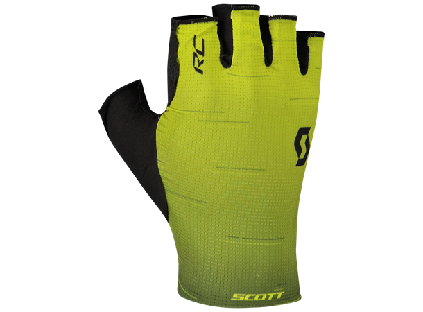 SCOTT Glove RC Pro SF Gul/Sort M Racing sykkelhanske med korte fingre