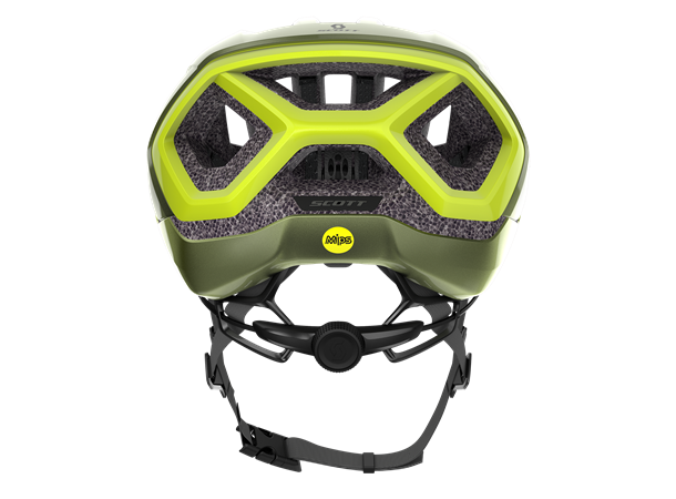 SCOTT Helmet Centric PLUS (CE) Gul M Racing sykkelhjelm