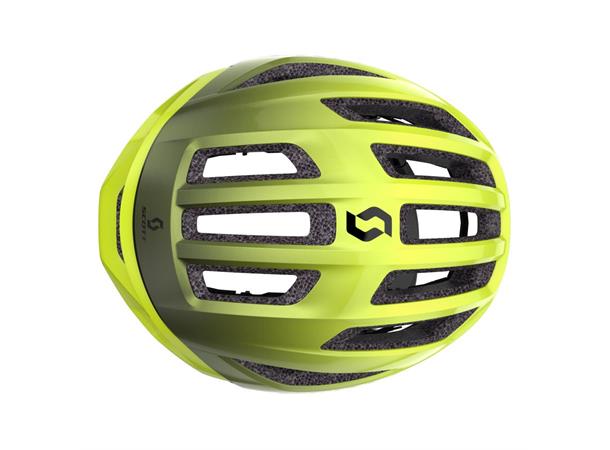 SCOTT Helmet Centric PLUS (CE) Gul M Racing sykkelhjelm