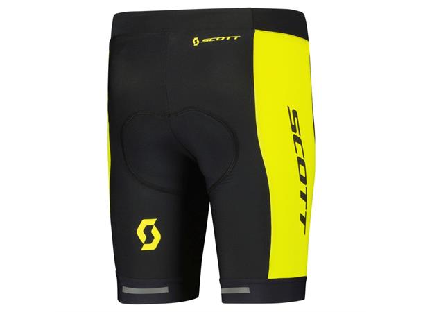 SCOTT Shorts Jr RC Pro Sort/Gul 140 Sykkelshorts Jr 